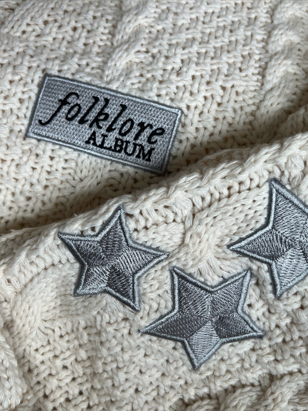 Taylor Swift Folklore Cardigan The OG 2020 version Folklore Album patch XS/S